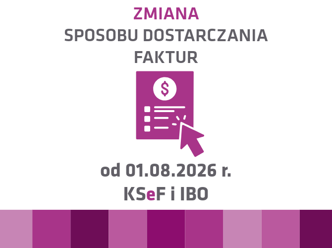 Zmiana sposobu dostarczania faktur